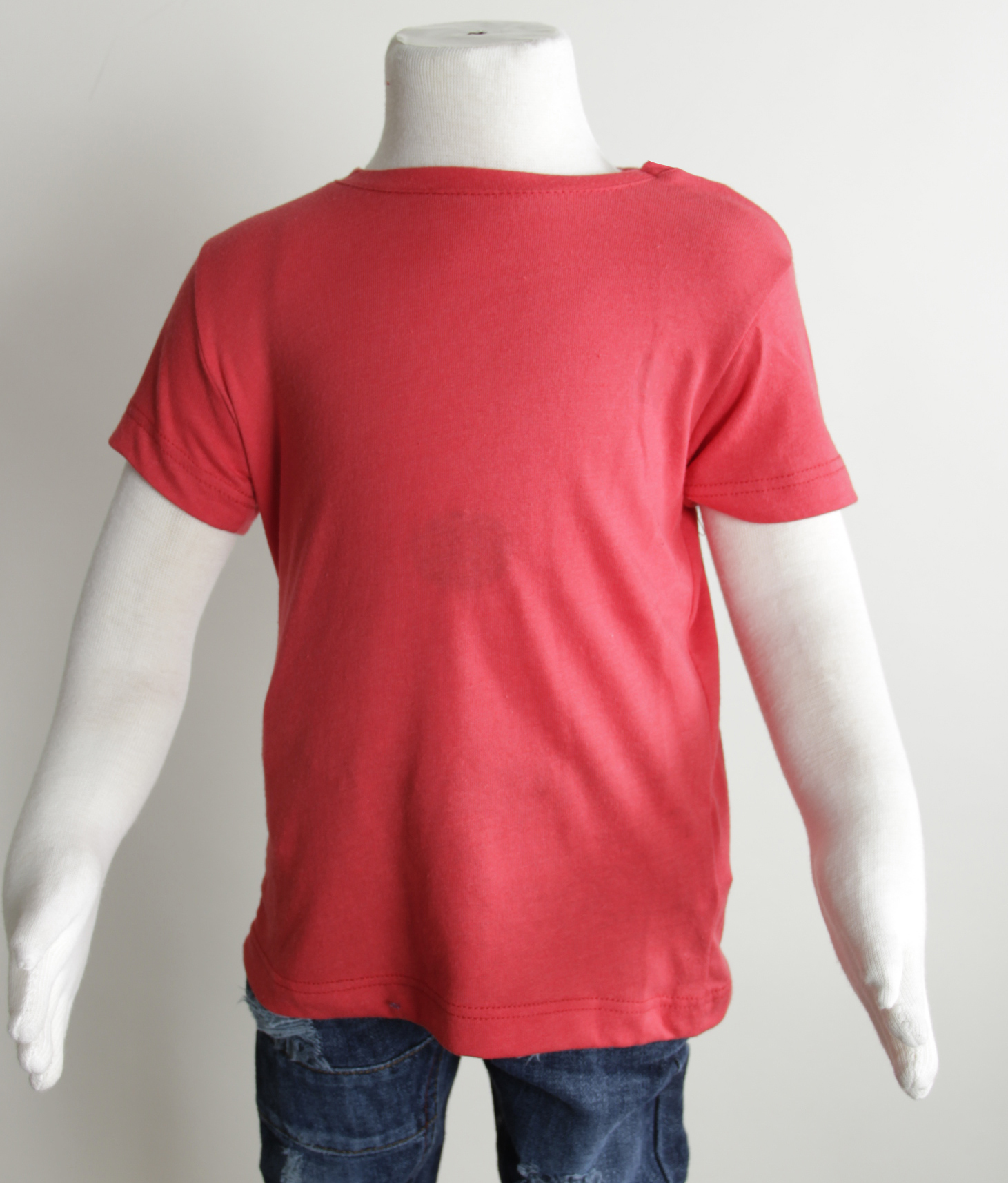 PAQUETE BASIC DE 6 PRENDAS PLAYERA BEBE MC REDONDO ROJO 500